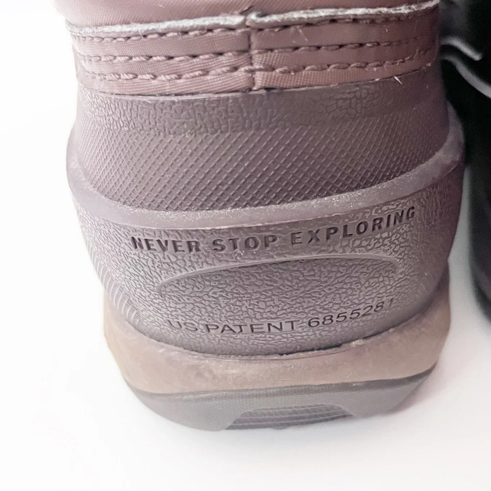 THE NORTH FACE Brown Chilkat lll Heat Seeker Mid Calf Fur Trim Boots 8.5 Winter